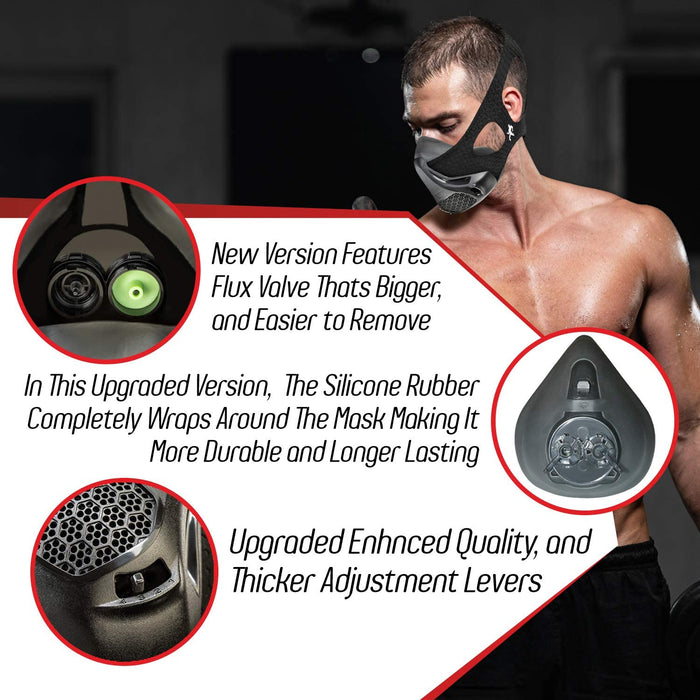 Sports Fitness Workout Training Mask 16 Levels Breathing Resistance