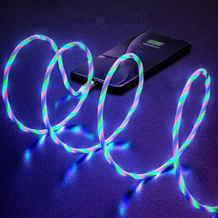 3 in 1 Magnetic Charging Cable with RGB LED