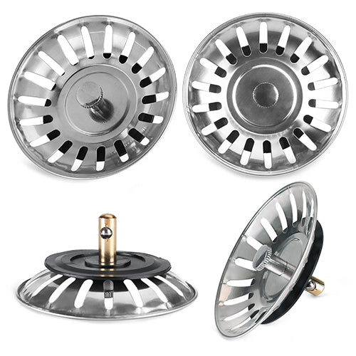 Stainless Steel Sink Strainer Plug 4 Pack