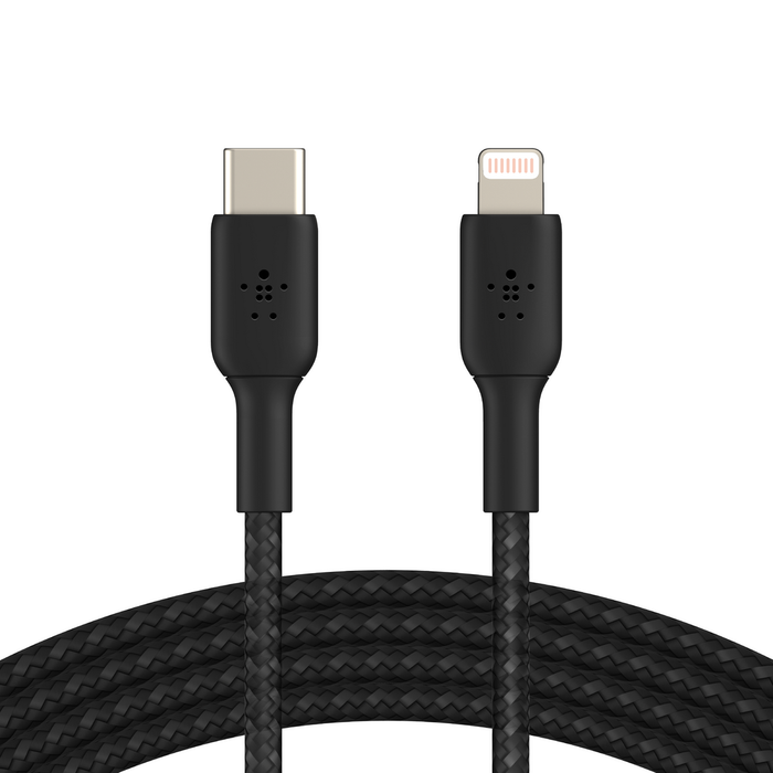 Belkin BoostUp Charge USB-C To Lightning Braided Cable 2m - Black