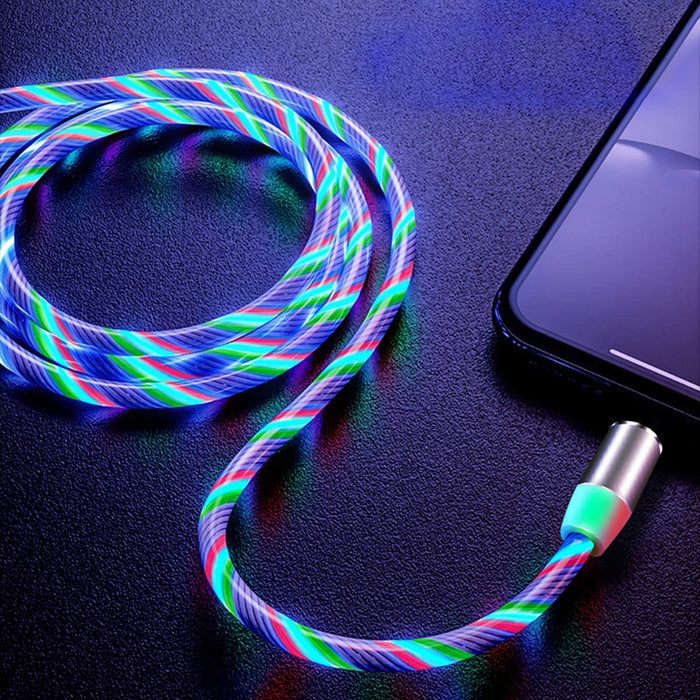3 in 1 Magnetic Charging Cable with RGB LED