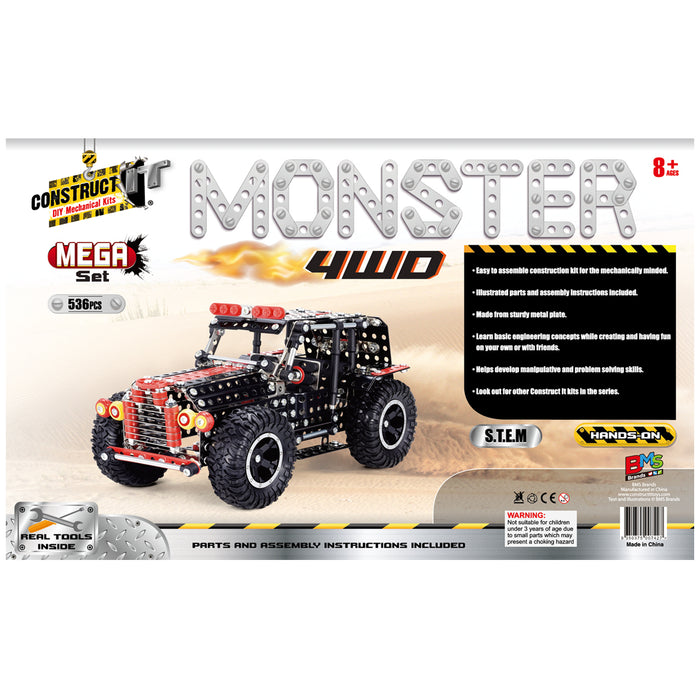Construct-It Monster 4WD DIY Set