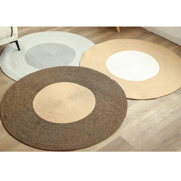 Braided Round Woven Floor Mat