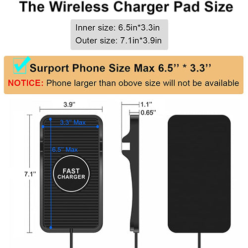 Wireless Phone Fast Charging Pad & Holder