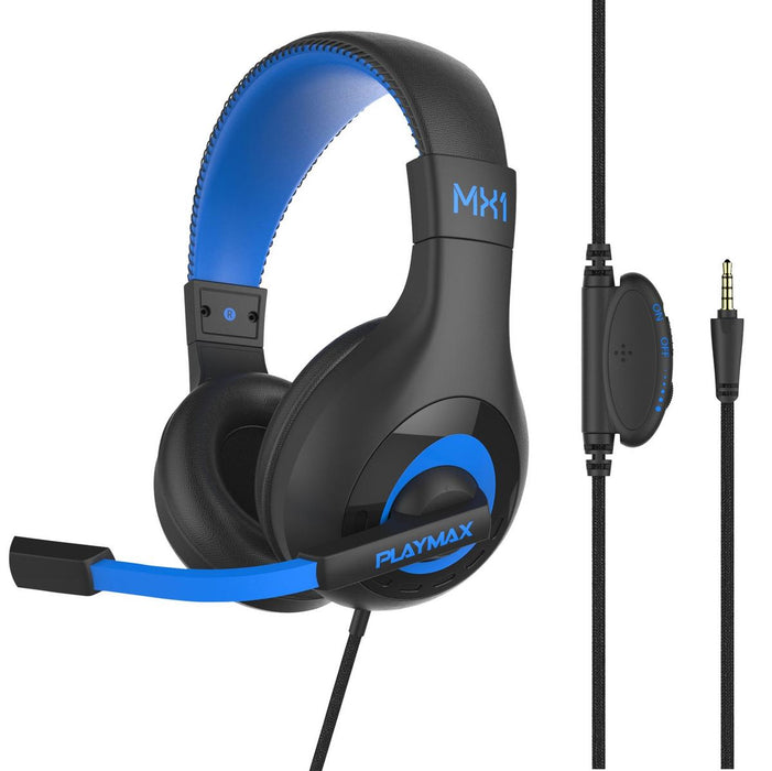 Playmax MX1 Universal Headset - Black/Blue