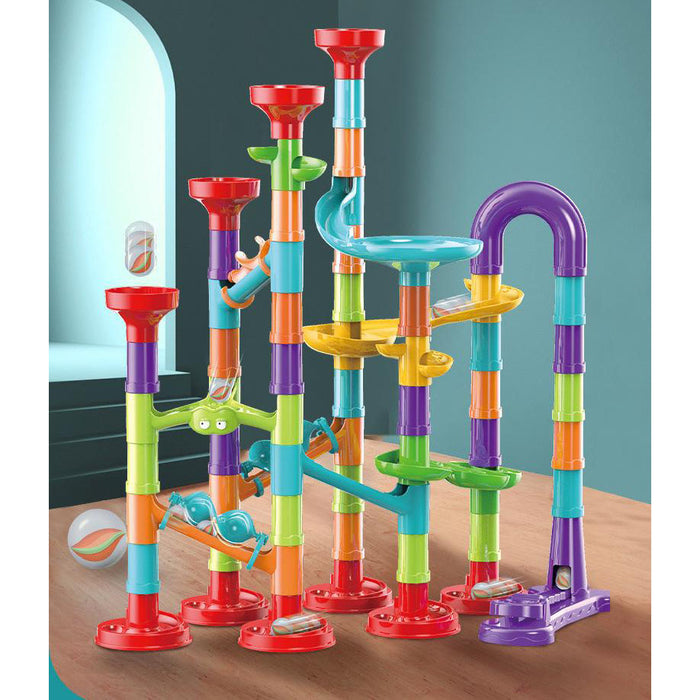 DIY Marble Run Race Set - 197 Pieces