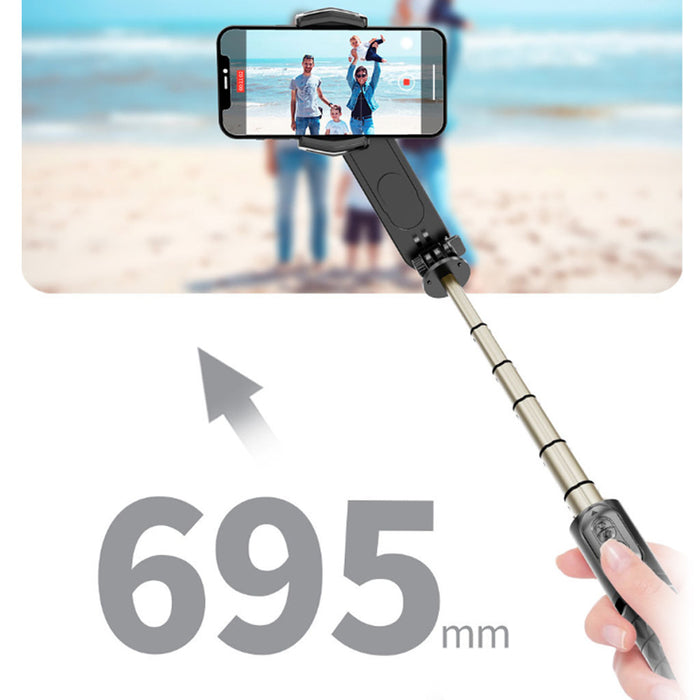 USB Rechargeable Handheld Mobile Stabilizer BT Selfie Stick