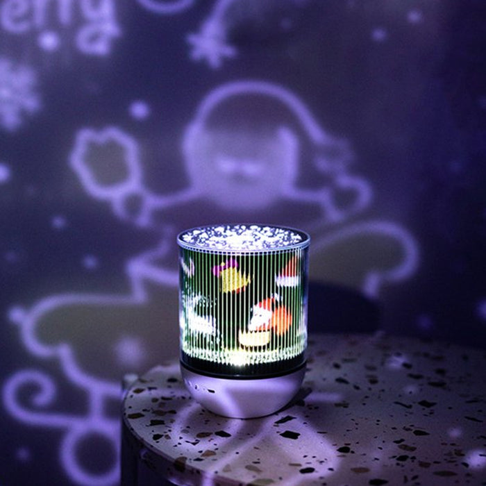 USB Rechargeable Rotating Night Lamp and Wireless Speaker