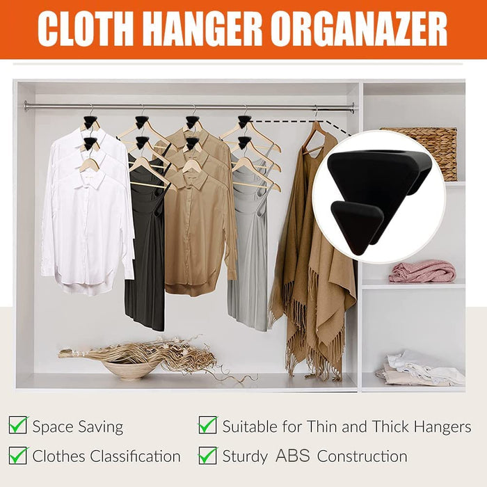 Clothes Hanger Connector Hooks - 18 Pcs