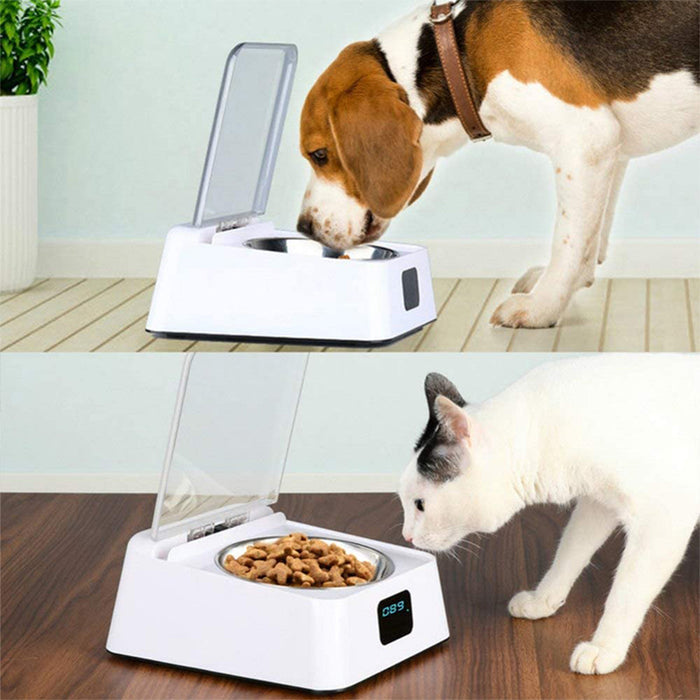 Infrared Sensor Automatic Cat and Dog Feeder Pet Food Bowl-USB Charging