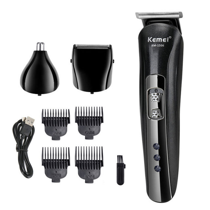 USB Rechargeable 3-in-1 Professional Grade Hair Trimming Kit