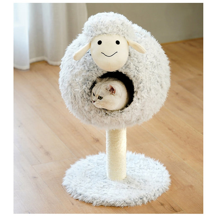 Cat Tree Tunnel Play Tree House Sheep