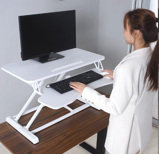 Standing Desk Height Adjustable - White