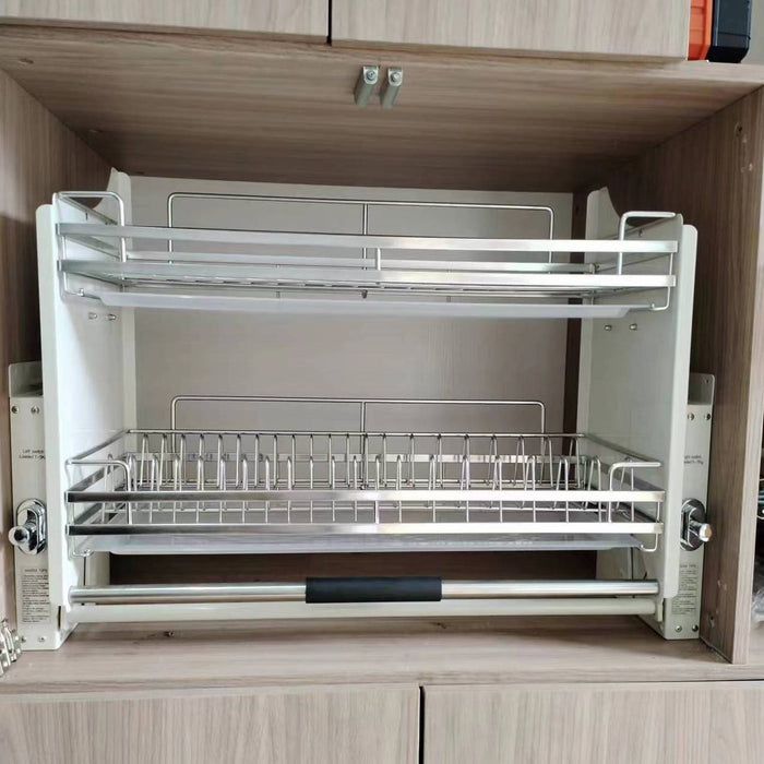 2 Tier Pull-Out Cabinet Organiser Drop Down