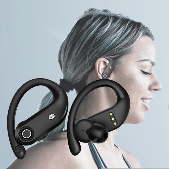 TWS Wireless Earbuds Over Ear Earphones with USB Charging Case