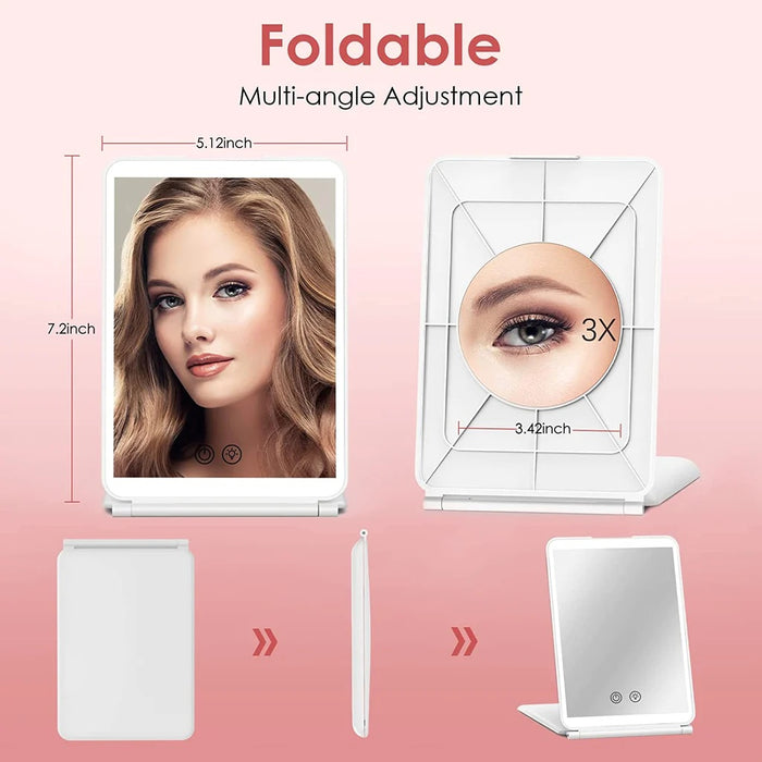 LED Makeup Mirror with 10X Magnification