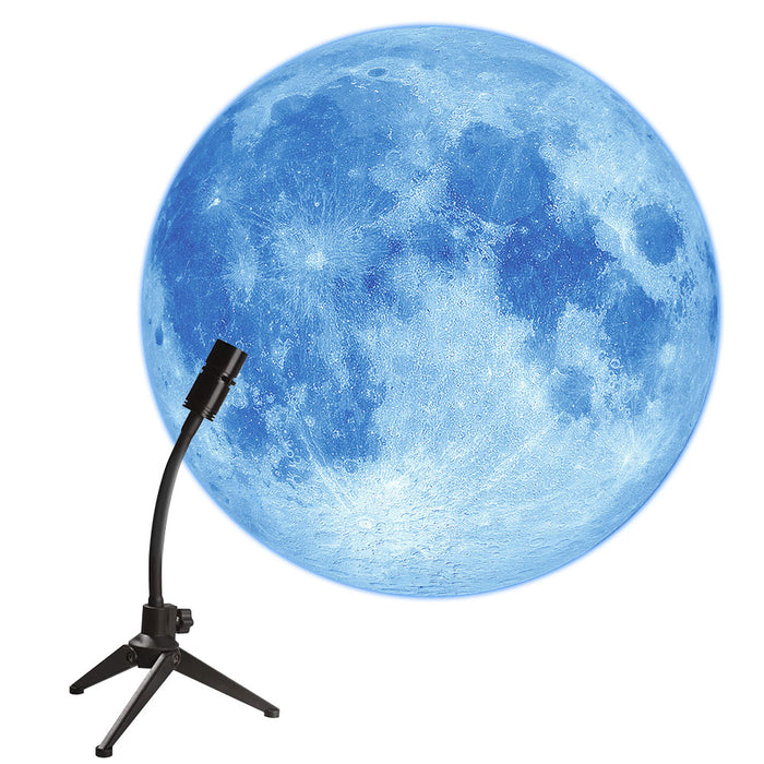 Moon and Earth Aluminum Projection Lamp-USB Plugged-in