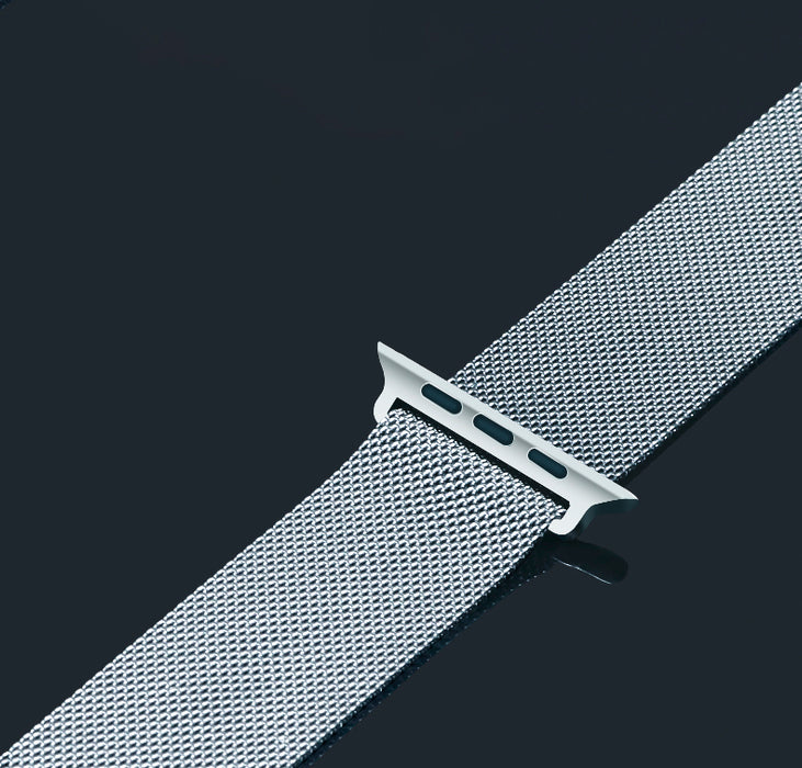 Stainless Steel Mesh Magnetic Band for Apple Watch 42-45mm - Silver
