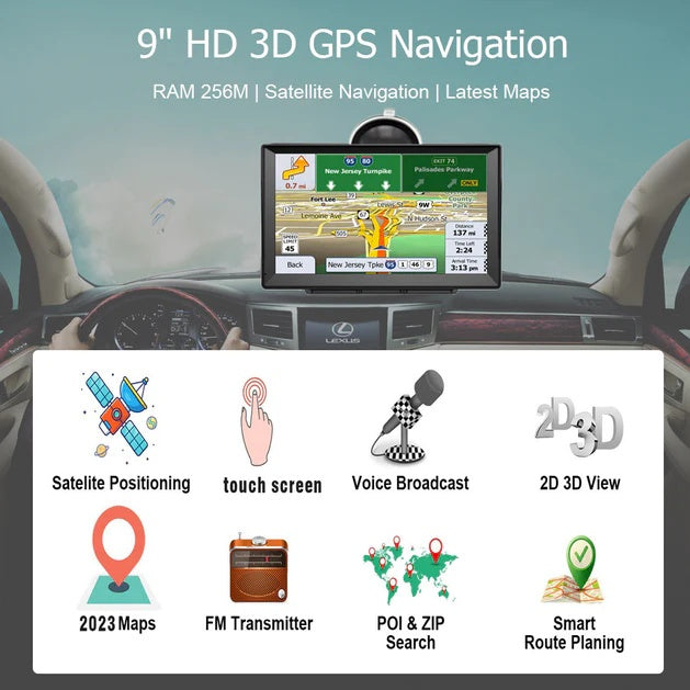 Car GPS with Reverse Camera