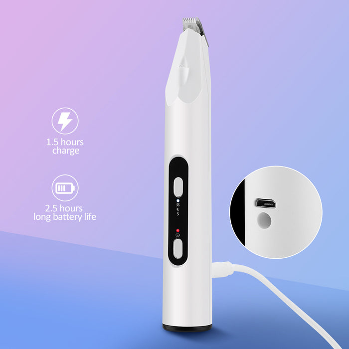 USB Charging 2 Speeds Cordless Ear Hair Pet Scissors