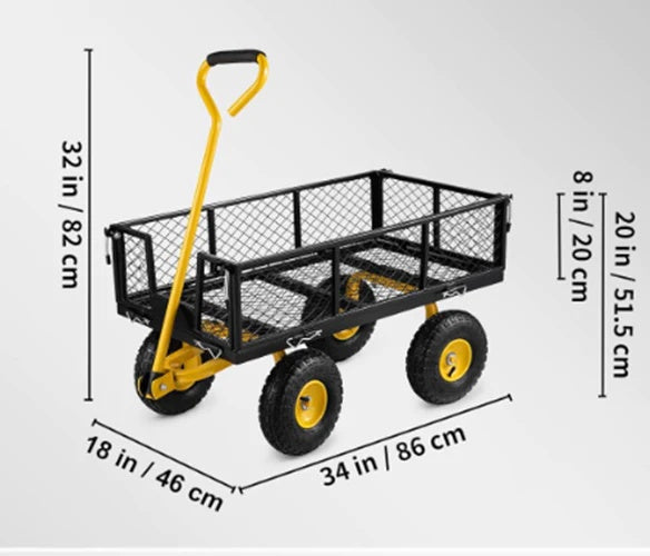 Heavy Duty Steel Garden Cart