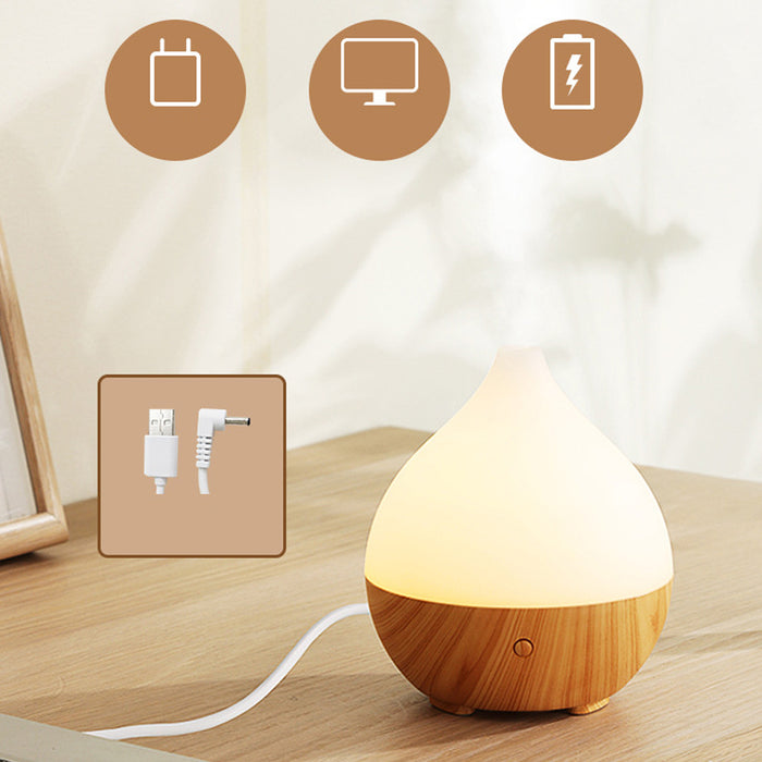 USB Interface Wood Grain Indoor Essential Oil Diffuser