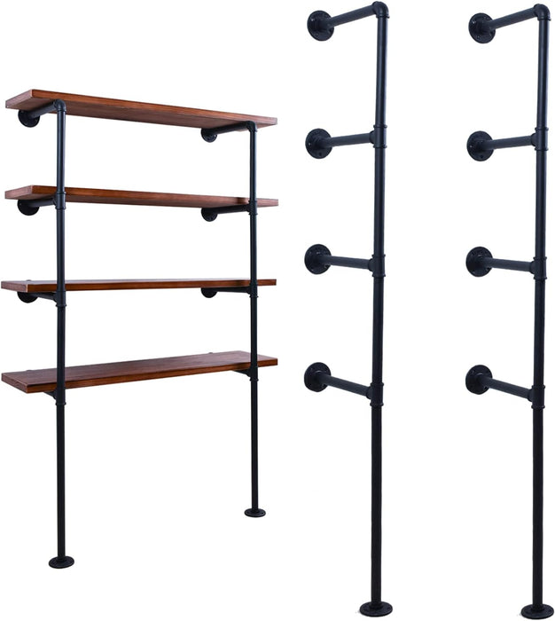 Industrial Iron Pipe DIY Shelf Brackets