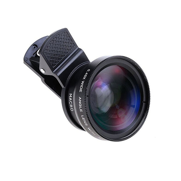 Universal 2-in-1 Wide Angle and Macro Lens Mobile Phone Clip HD Camera Lens