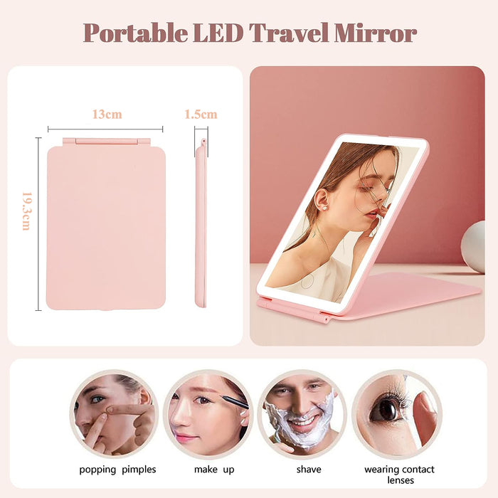 Travel Mirror Rechargeable Makeup Mirrors
