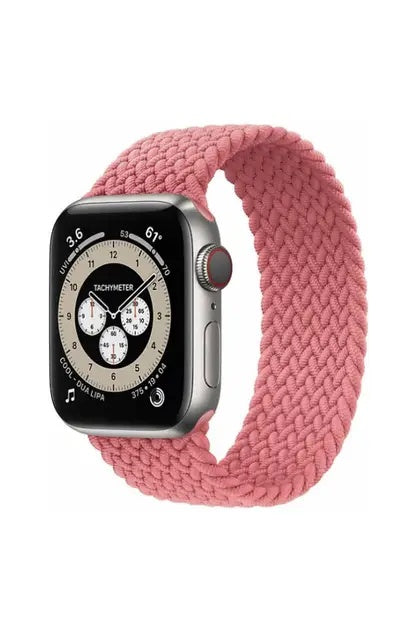 Stretchable Nylon Solo Loop Band - Pink for Apple Watch 42/44/45mm L