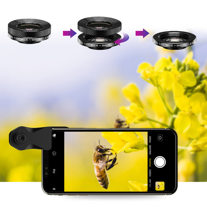 4-in-1 Mobile Phone Camera Lens Kit 22x Monocular Telescope