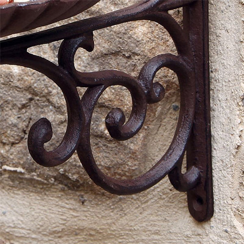 Cast Iron Hanging Bracket Bird Feeder