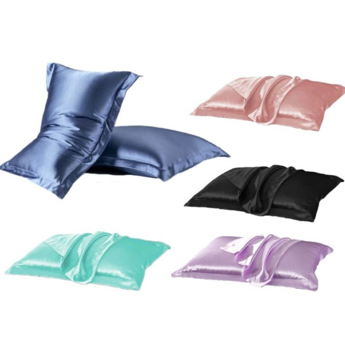 Silky Satin Pillow Cases - Five Colours
