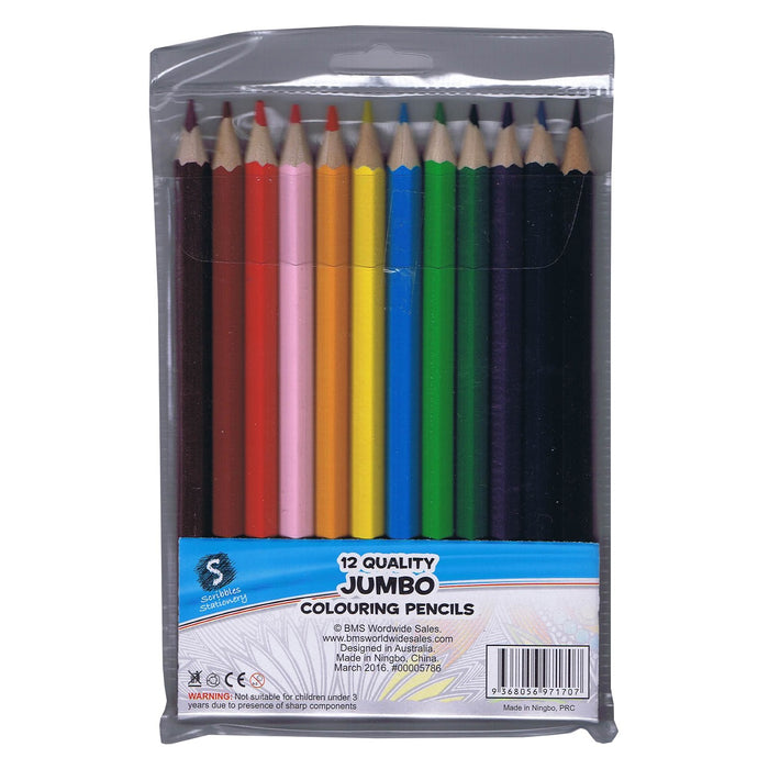 Scribbles Jumbo Pencils 12 Pack