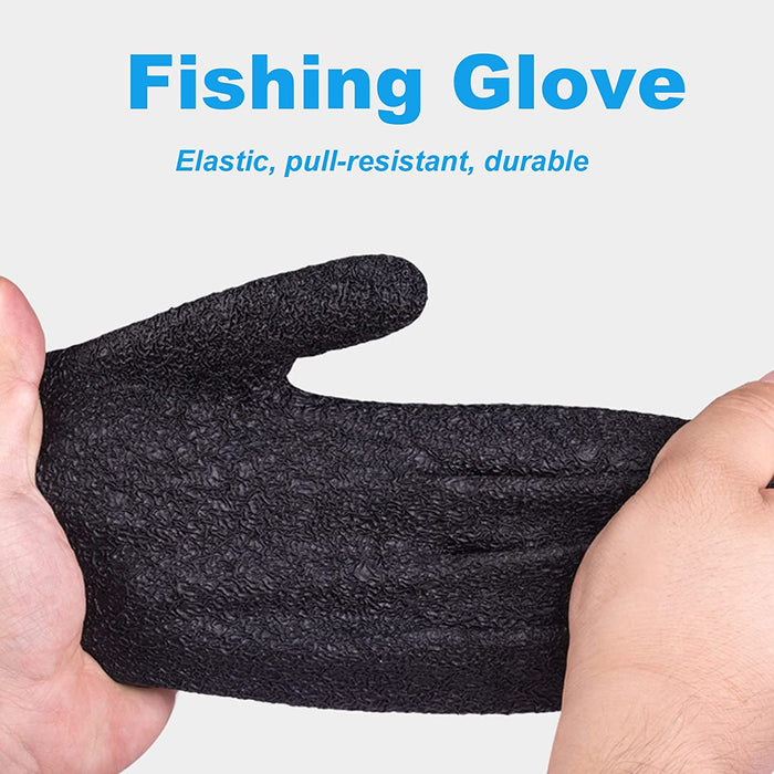 Puncture Proof Waterproof and Magnet Release Fishing Gloves — Off