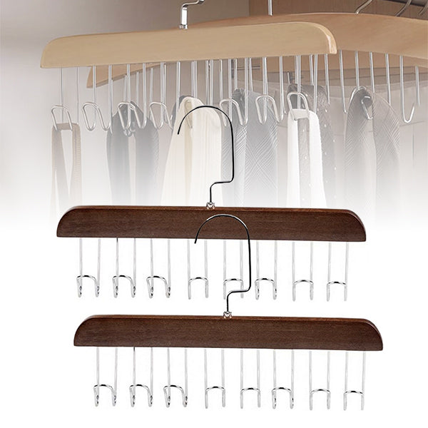 8-Hook Wardrobe Hanger - 2 Pack