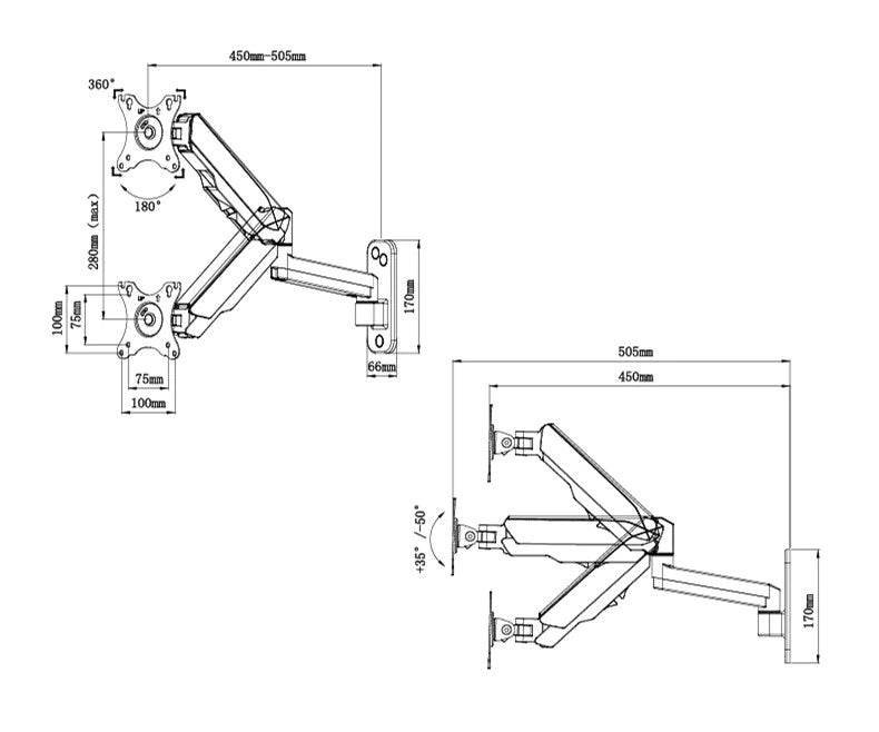 Universal Monitor Wall Mount