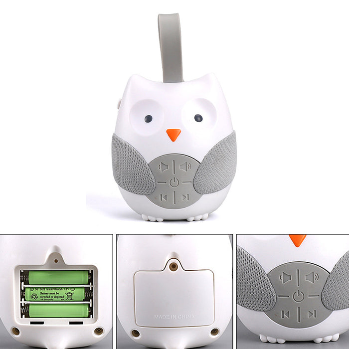 Portable Baby Soother White Noise Music Player Owl- Battery Powered