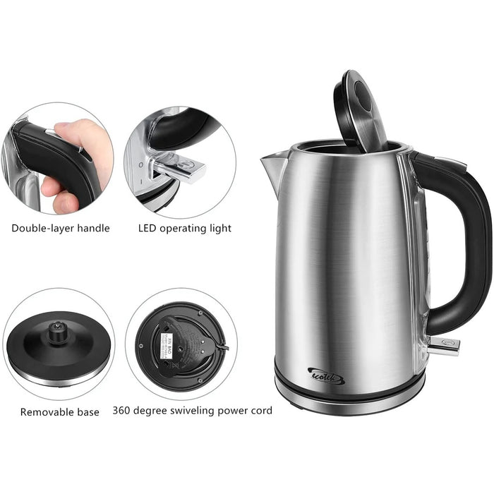 Stainless Steel 1.7 Litre Kettle