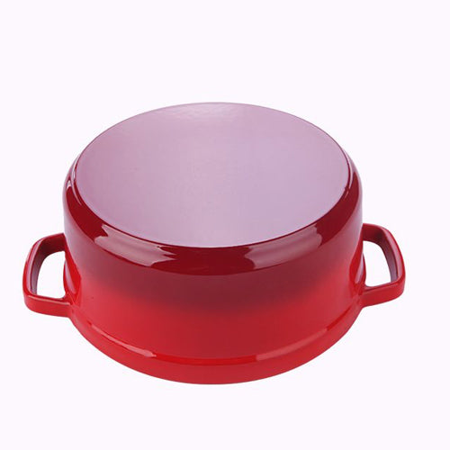 Enamel Coated Cast Iron Pot Red 22cm