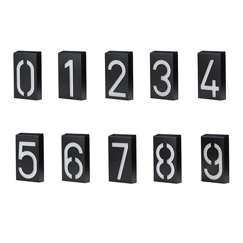 Led Outdoor Solar House Number Light Sign 5