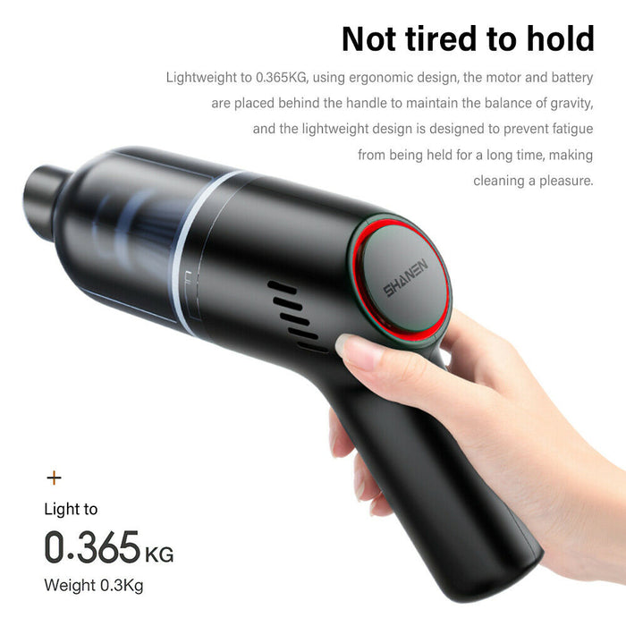 Portable Wireless Mini Car Vacuum Cleaner with Strong Suction (USB Power Supply)