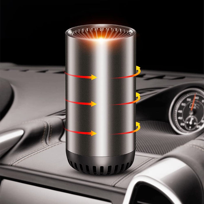 2 IN 1 Portable 12V  Fast Car Heater Windshield Defogger and Defroster with Suction Holder Cigarette Lighter Plugged-In