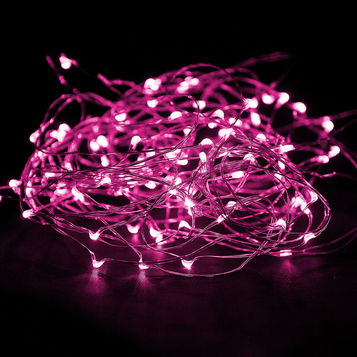 20 Led Copper Wire Seed Light Pink