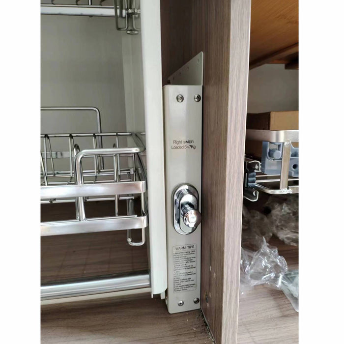 2 Tier Pull-Out Cabinet Organiser Drop Down