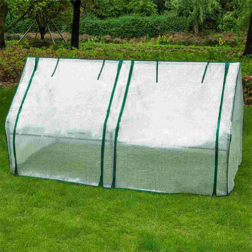Mini Garden Greenhouse with Roll Up Curtains - 180cm