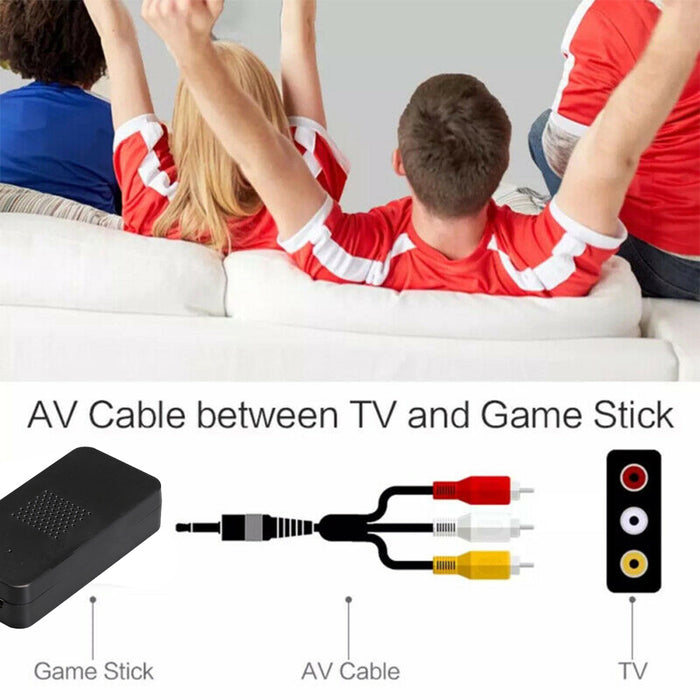 Wireless Handheld TV Gaming Console with Built-in Games- Battery Operated