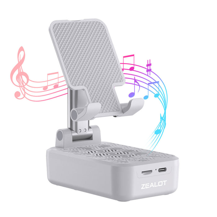 Cellphone Stand and Wireless Bluetooth Speaker-USB Charging