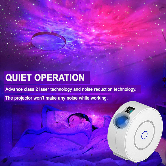 LED Night Light Star Projector Smart WIFI BT Projector- USB Interface