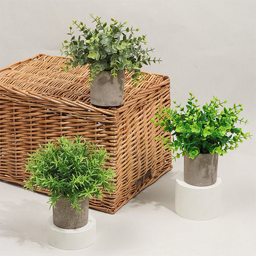 Mini Potted Artificial Plants 3 Piece Set